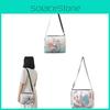 Chinese Style Doublesided Embroidered Flower Canvas Crossbody Bag For Casual Outings