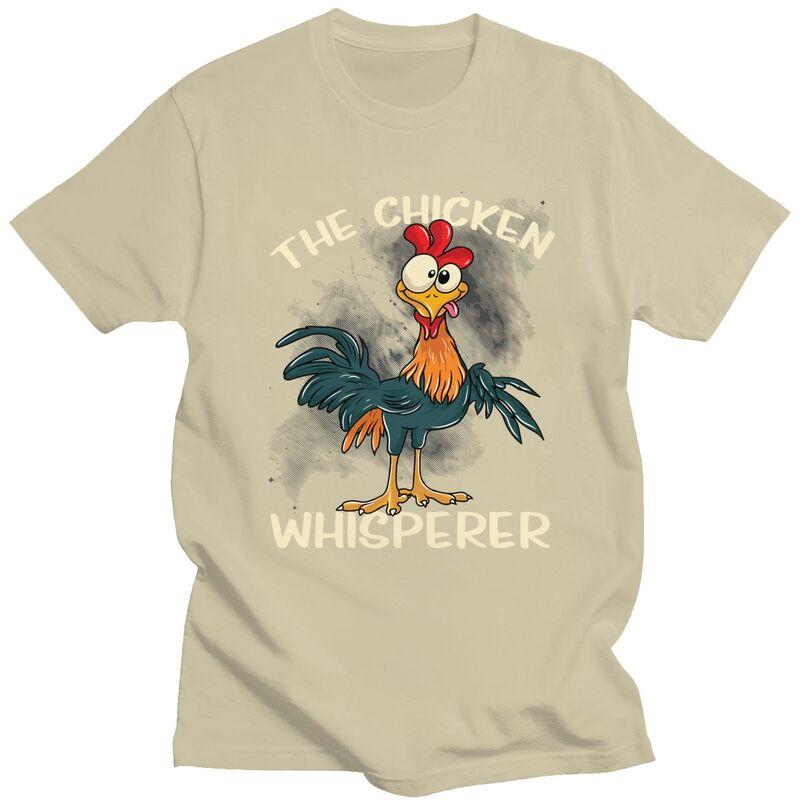 The Chicken Whisperer T Shirt Unisex Funny Farmer Joke Quotes Tshirts Streetwear Graphic Tee Tops Loose Oversized Clothes