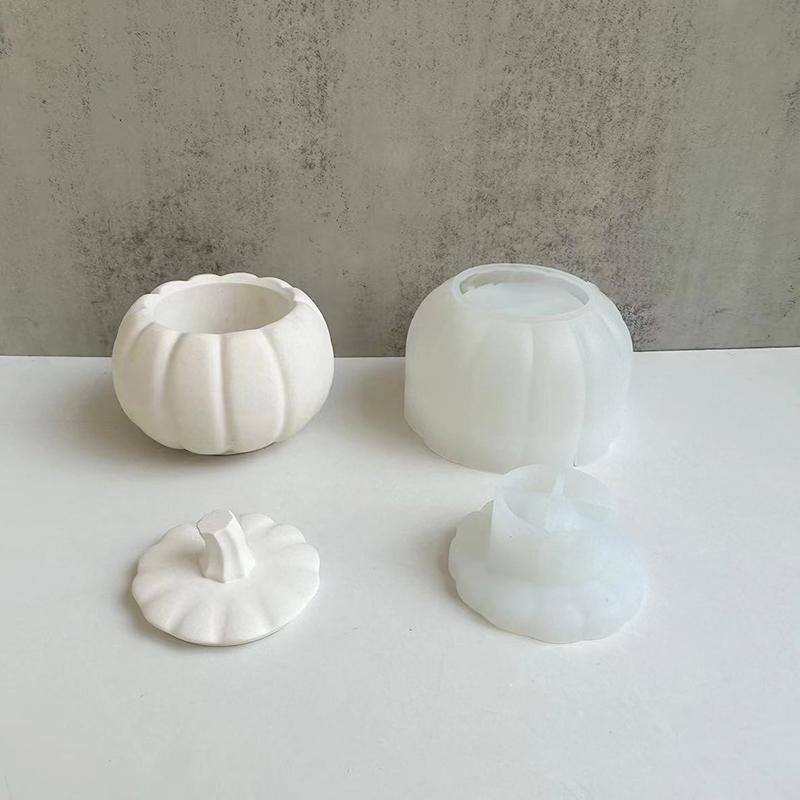 1PC Spooky Pumpkin Container Silicone Crafting Mold Silicone Mold