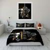 Rock Style Guitar Decor Set Multiple Sizes Kid'S And Adults' Bedroom Exquisite 3Pc Bedding Set, Gift