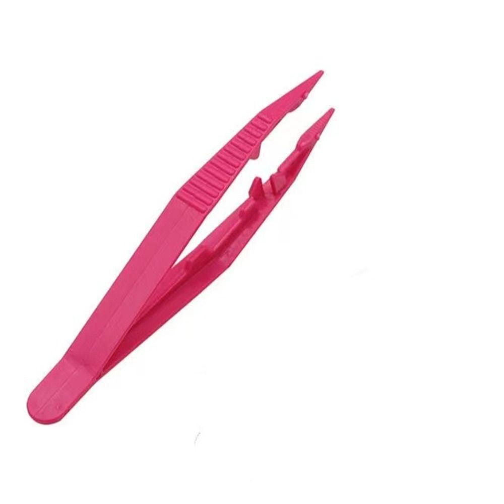 High Quality Durable Tweezers Plastic DIY Tool Eyelash Tweezer Model Building Kits Plastic Beads Tweezer Home