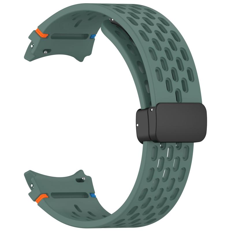No Gaps Band for Samsung Galaxy Watch 7 FE 5 6 4 Classic 5 Pro 44mm Magnetic Silicone Bracelet Correa Galaxy Watch6 Watch4 Strap