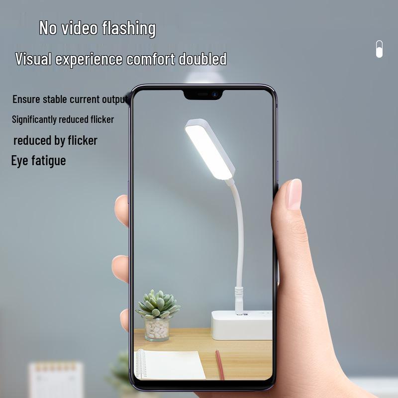 USB LED Eye-Protecting Night Light: Portable Mini Table Lamp for Power Bank or Dormitory Reading