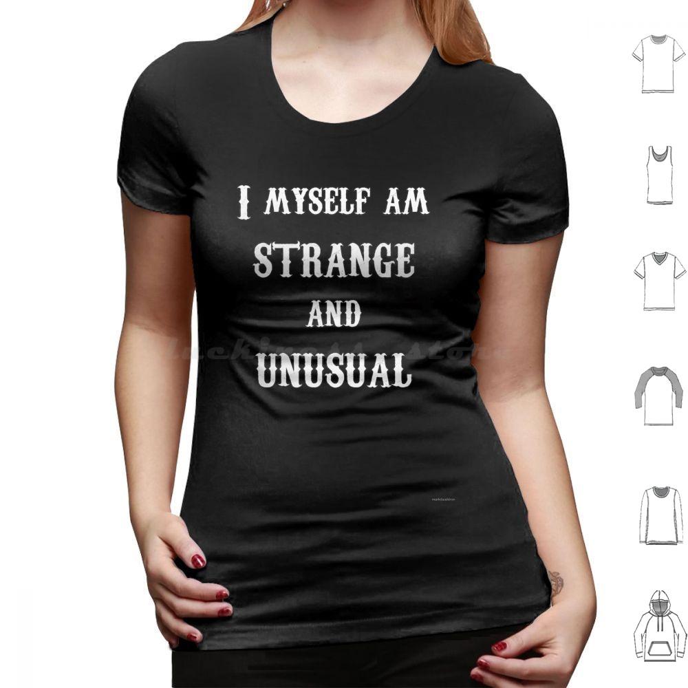 Strange And UnusualWhite Text T Shirt 6xl Cotton Cool Tee Strange And Unusual Strange Unusual Lydia Lydia Deetz Beetle Ghost