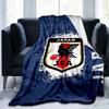 Japan Football Association Emblem Blanket Suitable for Sofas, Beds, Offices, And Camping - Perfect Gift for Halloween Christmas
