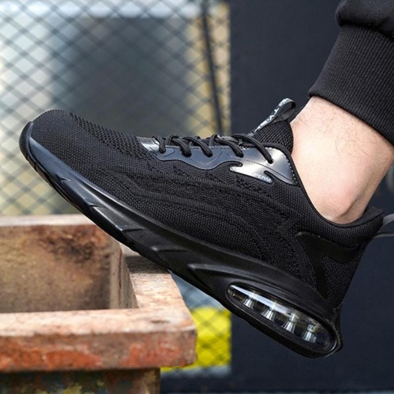 Fashion New Security Work Sneakers for Men Women Air Cushion Work Safety Shoes Anti-smashing Anti-piercing Work Boots Steel Toe Shoes