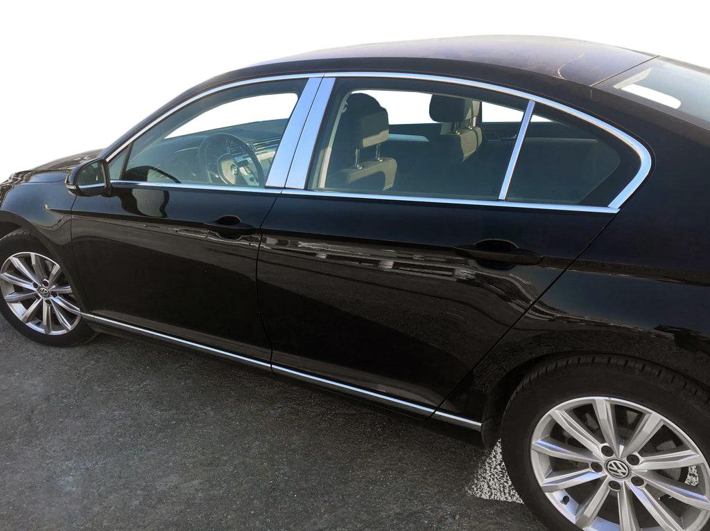 

Молдинг дверних стійок (нерж) для Volkswagen Passat B8 2015-2023 рр.