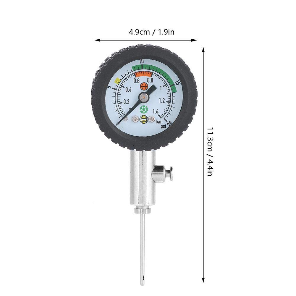 Ball Pressure Gauge for Balls, High Precision, Easy Operation, Rugby, Soccer, Volleyball, Basketball, Internal Pressure Gauge, Air Pressure Gauge