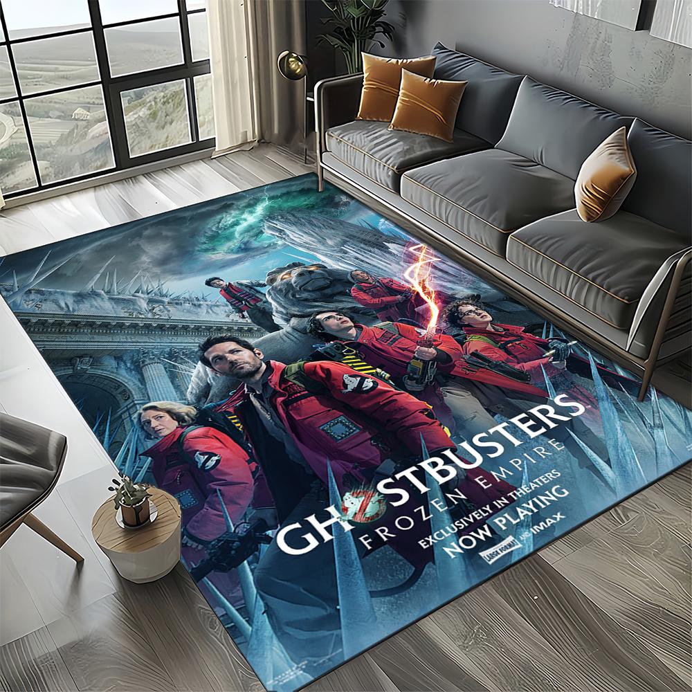 3D G-Ghostbusters 27 Style New Horror Movie Cartoon Carpet Rug for Living Room Bedroom Home Sofa Decoration,Non-slip Floor Mat