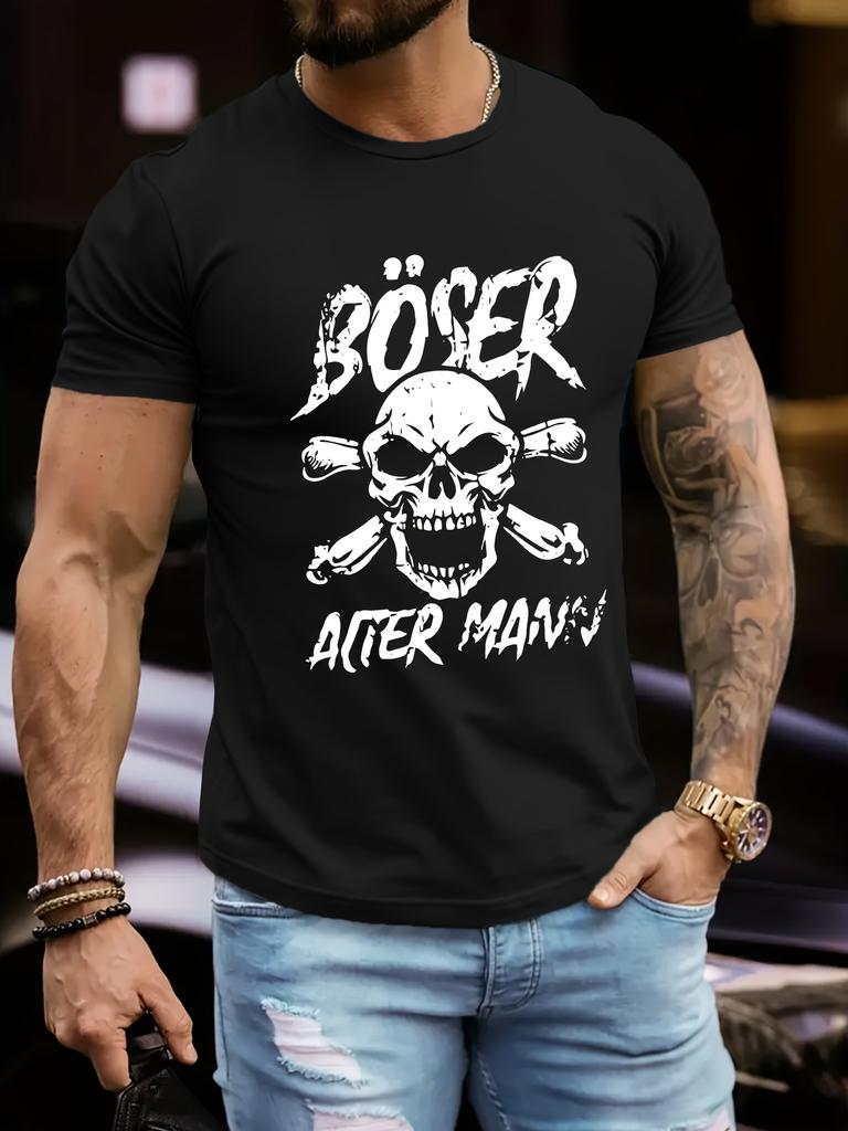 Plus Size Men's Casual Sport Short Sleeve Summer T-Shirt, Gift for Boyfriend, PLUS SIZE