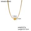 CARLIDANA Irregular Texture Heart Love Zircon Pendants for Stainless Steel Gold Plated Fashion Jewelry Necklace for Women