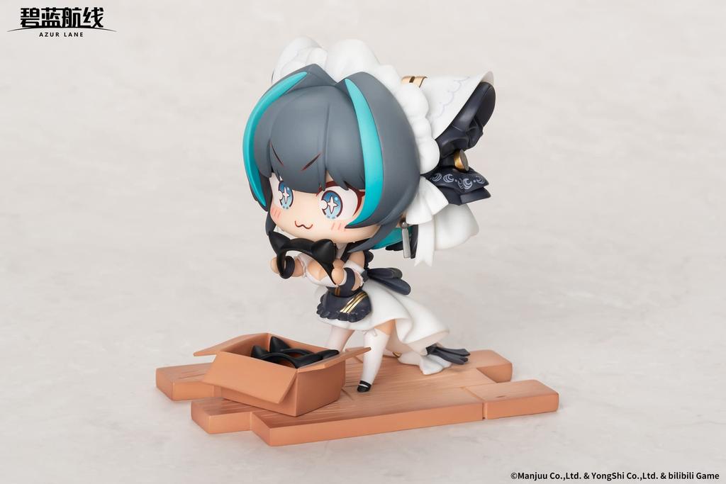 APEX JUUs Time Chibi Character Series Cheshire PVC ABS Painted Complete Deformed Figure "Azur Lane" &