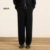 CROQUIS Men's 2024 Winter Loose Straight Knit Casual Pants