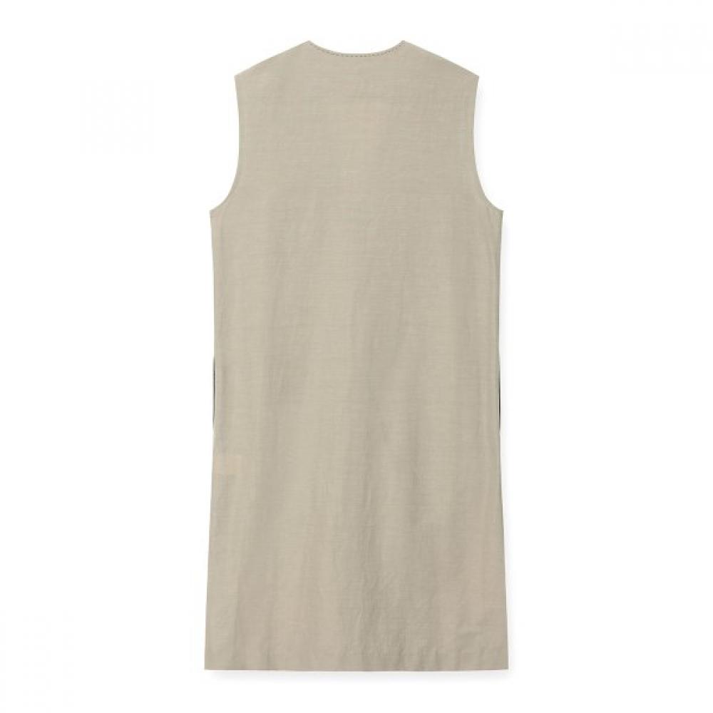 Furina Long Vest Draped V Neck