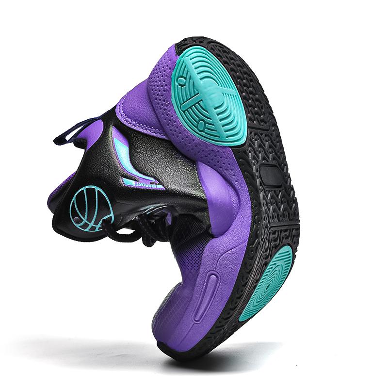 Autumn / Winter Leather Super Fiber Leather Children's Basketball Shoes Youth Casual Basketball Sports Shoes