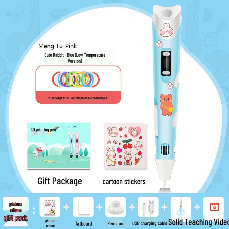3D Low-Temperature Graffiti Pen for Students and Kids - Perfect for Creative Boys and Girls' Birthdays
