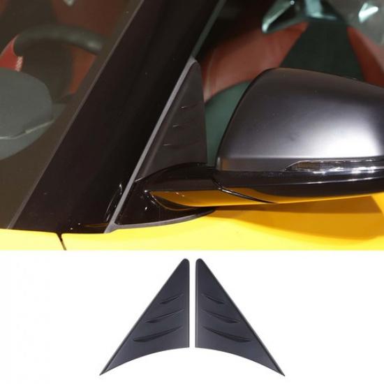 Matte Black Rearview Mirror Anti-wind Buffeting Deflector For Toyot Supra 19-24