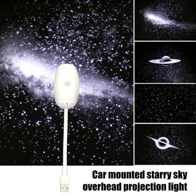 2-in-1 Projector Lamp Starry Sky Night Light with Glass Lens USB Star Light Relaxing Ambient Lighting for Bedroom Camping Car Travel