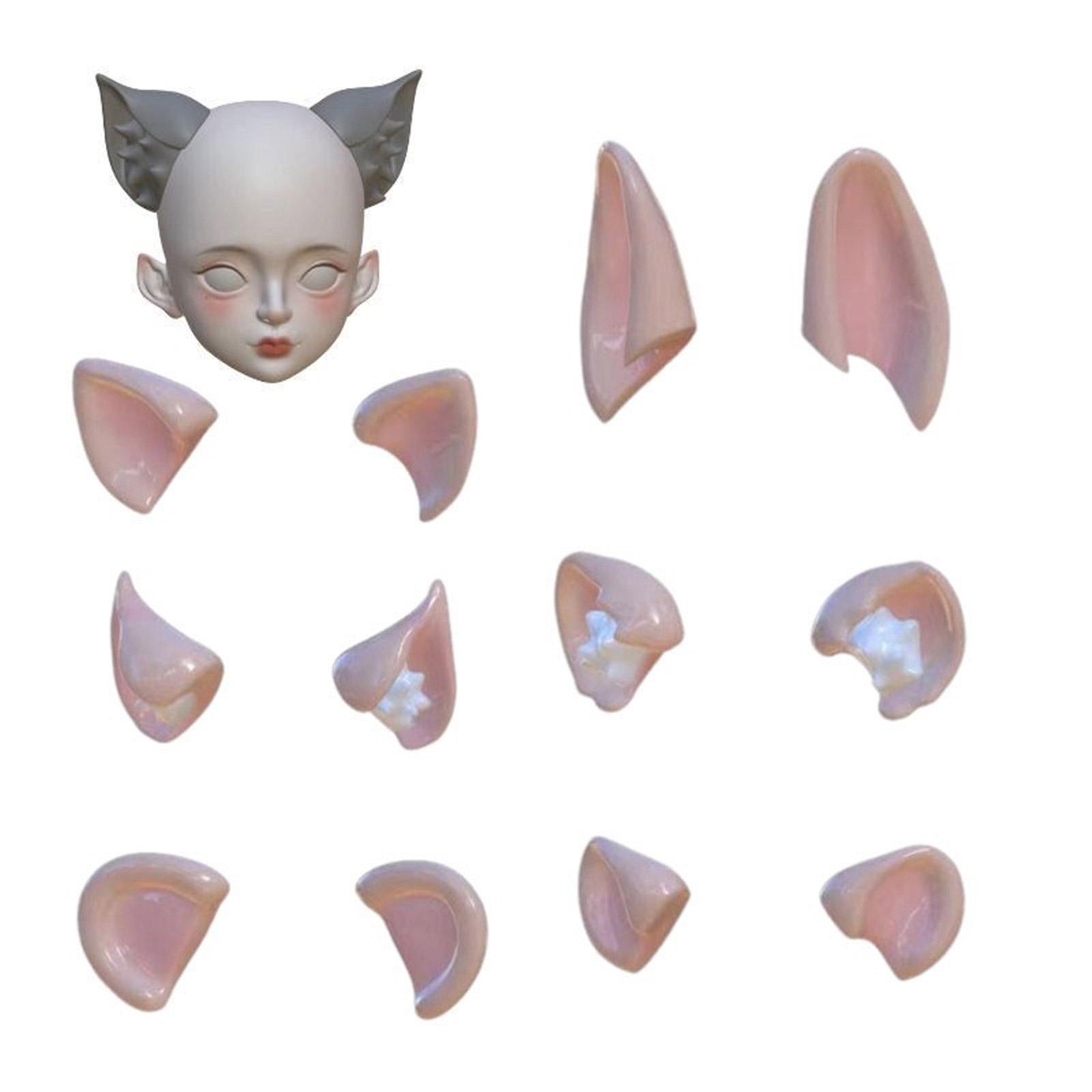 

Cute Ear Silicone Mould for DIY Pottery Clay Crafts Flexible and Portable Silicone Mould for Crafting Doll Ears Ornament C