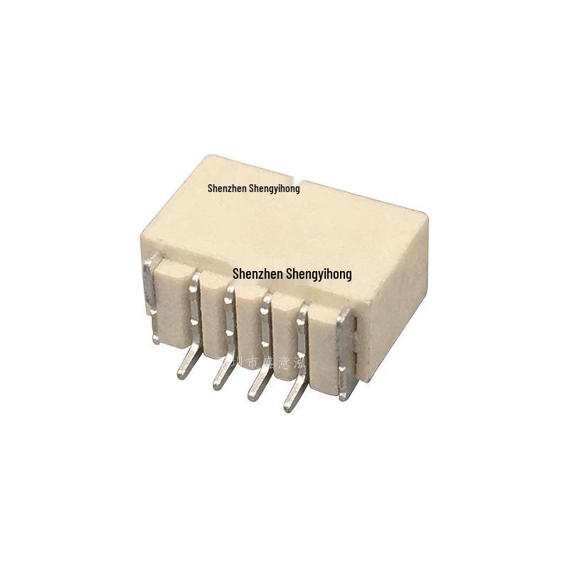 1.0mm Pitch 4P SMT Horizontal Female Connector, SH1.0 Vertical Mount, Single Row, Temperature Resistant.
