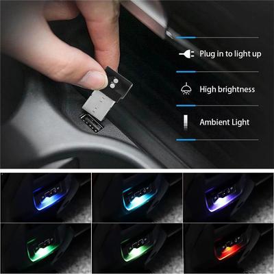 Mini USB LED Car Light Auto Interior Atmosphere Light Emergency Lighting Light PC Auto Colorful Decorative Lamp Car Accessories