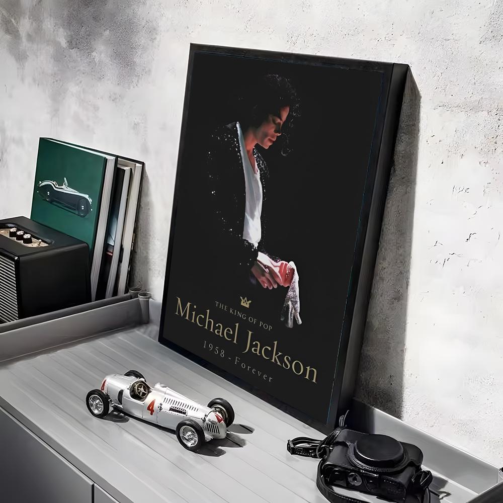 M-Michael J-Jackson Sänger Poster Aufkleber Gemälde Wandbild HD Wandaufkleber für Schlafzimmer Wohnzimmer Zuhause Selbstklebende Dekoration Geschenk