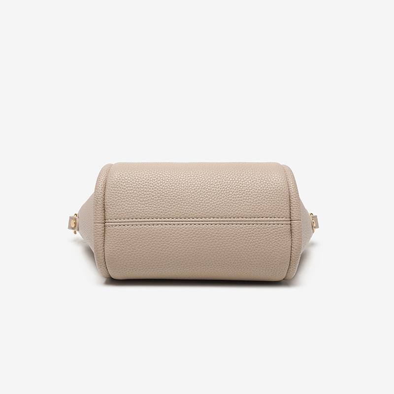 Äkta läder Liten Väska Kvinnor Mini Handväska 2023 Ny Äkta Läder Damväska Hinkväska Dam Sommarhandväska Messenger Bag