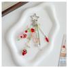 Silver Butterfly Star Women Irregular Liquid Butterfly Charm Bead Chain Ring Bag Pendant Gothic Accessories Bag Charm