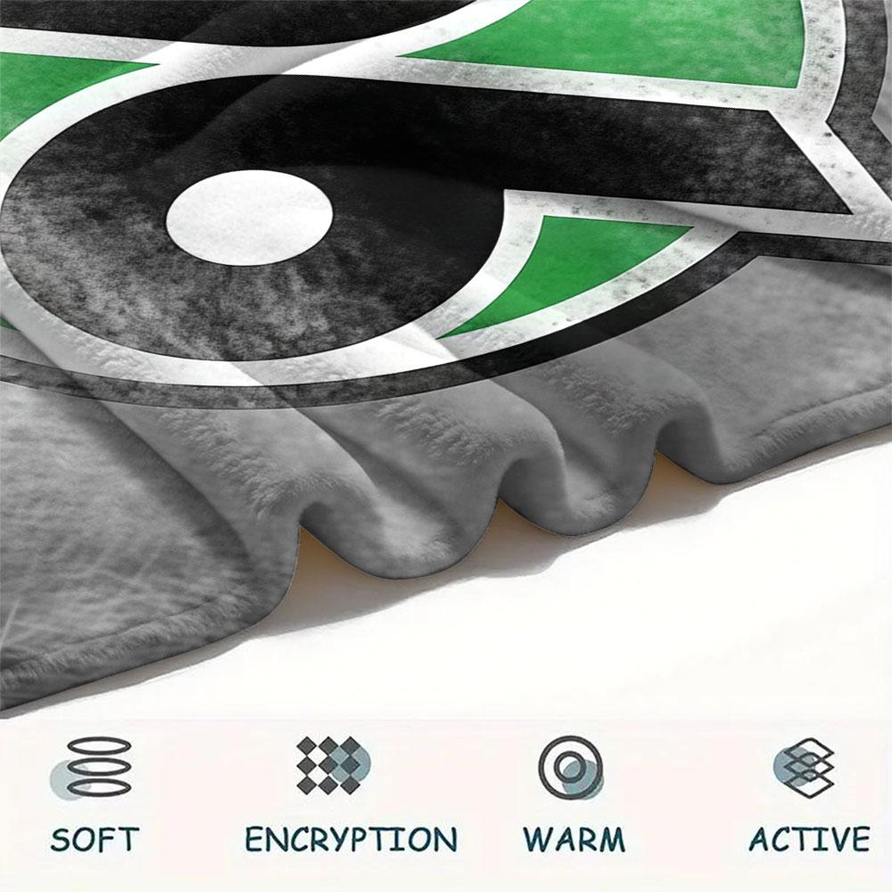 1PC Hannover 96 Patterned Flannel Blanket Suitable For All Seasons for Home Decor Warmth and Comfort Gifts Holiday Present