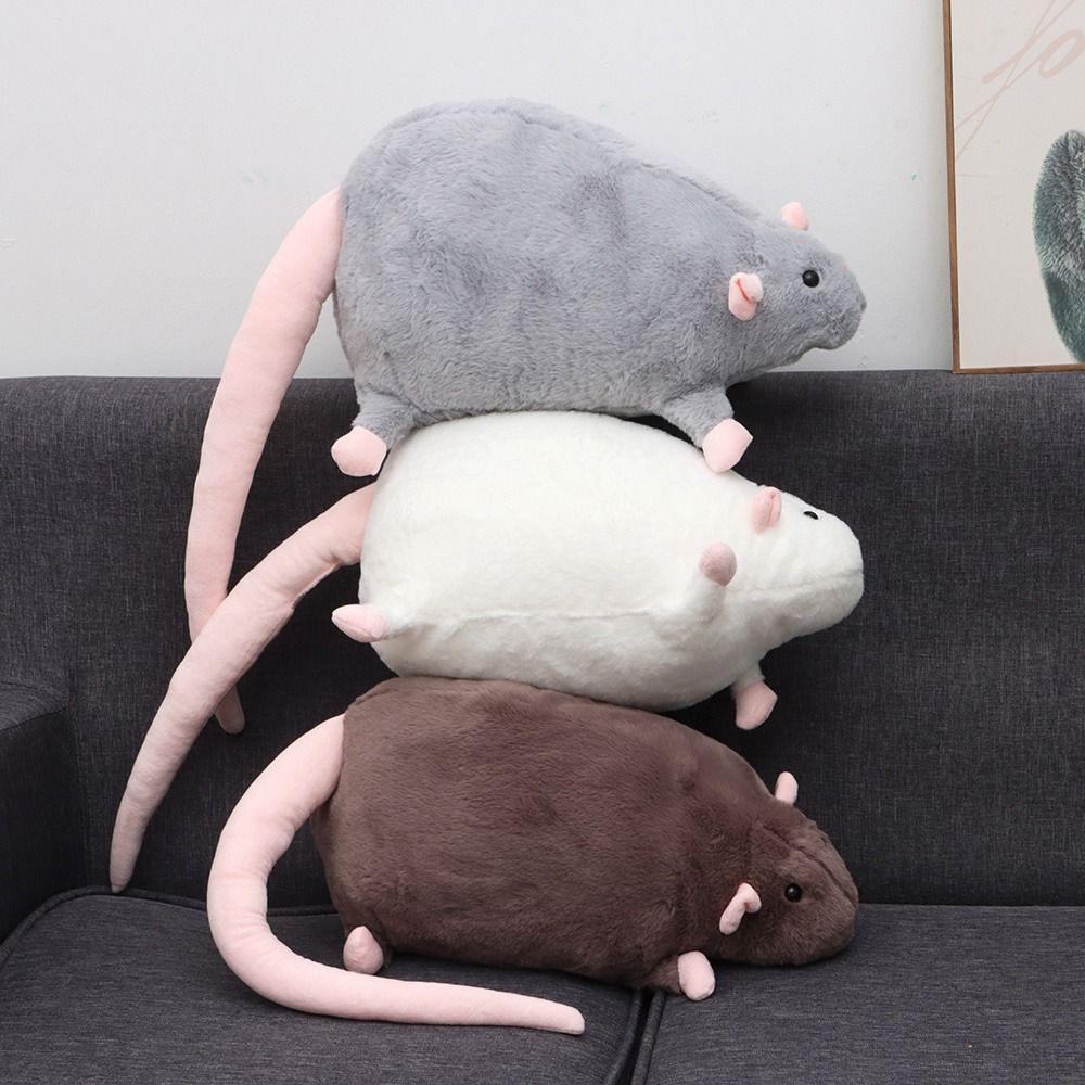 Cartoon Flower Branch Rat Doll 30/45/90cm Animal Figure Creative Mouse Doll  Kids Gift Birthday
