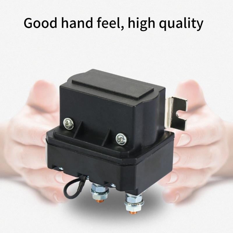 Premium Metal Winch Solenoid Relays Kit With Connection Wires For 4x4 Vehicles And ATVs Contactor Solenoid Relays