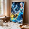DisneyFrozen Princess Elsa Pearl Inlay Painting A purely handmade pearl embroidery art piece, featuring both gift and home decoration design functions