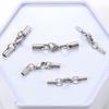 20-50pcs 1-5mm Stainless Steel End Tip Cap Crimp Clasps Connector DIY Tassel Leather Cord End Crimp Jewelry Making Supplies
