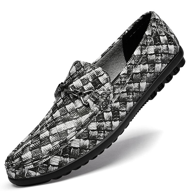 

Туфли лоферы для мужчин, туфли лодочки, деловые, больших размеров 38-46, мужские мокасины из натуральной кожи, мужская повседневная обувь для вождения, слипоны, плоская подошва 38