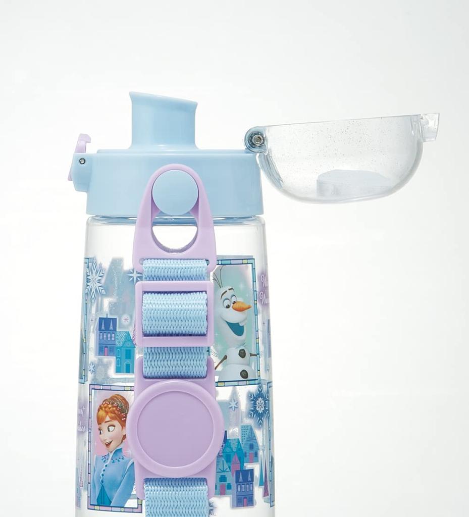 Skater Water Disney Frozen for PDDR5 Bottle, 480ml, 23, One-Push, Plastic, Girls,