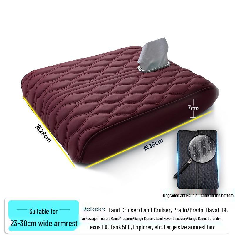 Memory Foam Car Armrest Pad & Tissue Box Cover
