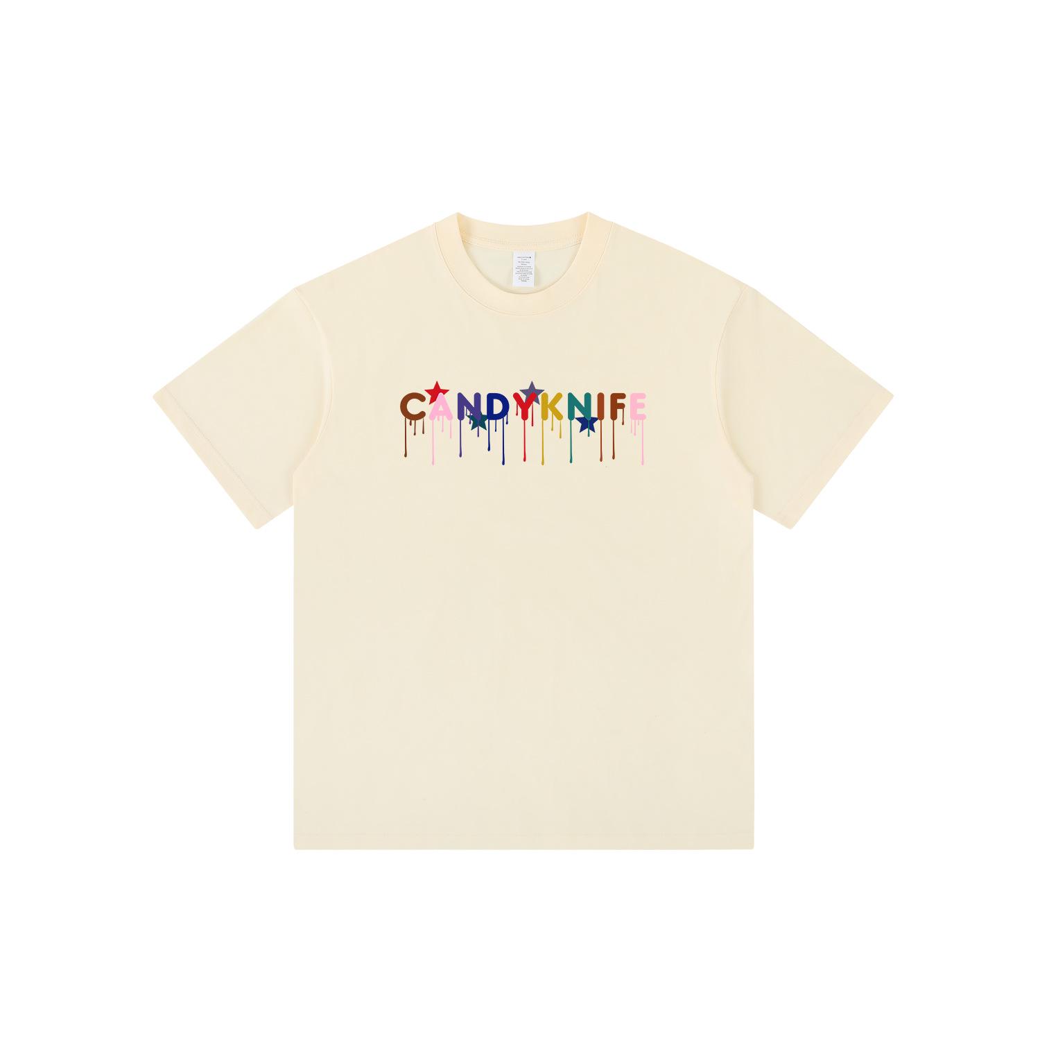 

Унисекс хлопковая футболка с американским принтом букв: Круглый вырез, Короткий рукав, Свободный крой S