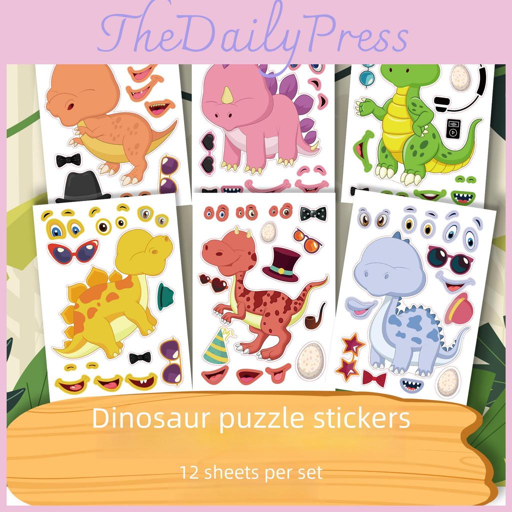 Adorable Dinosaur Themed Puzzle Activity For Family Bonding And Creative Fun