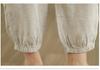 Women's V-Neck Cotton & Linen Embroidered Shirt with 5-Point Sleeves - New Chinese Style, Loose Fit, Versatile for Summer.