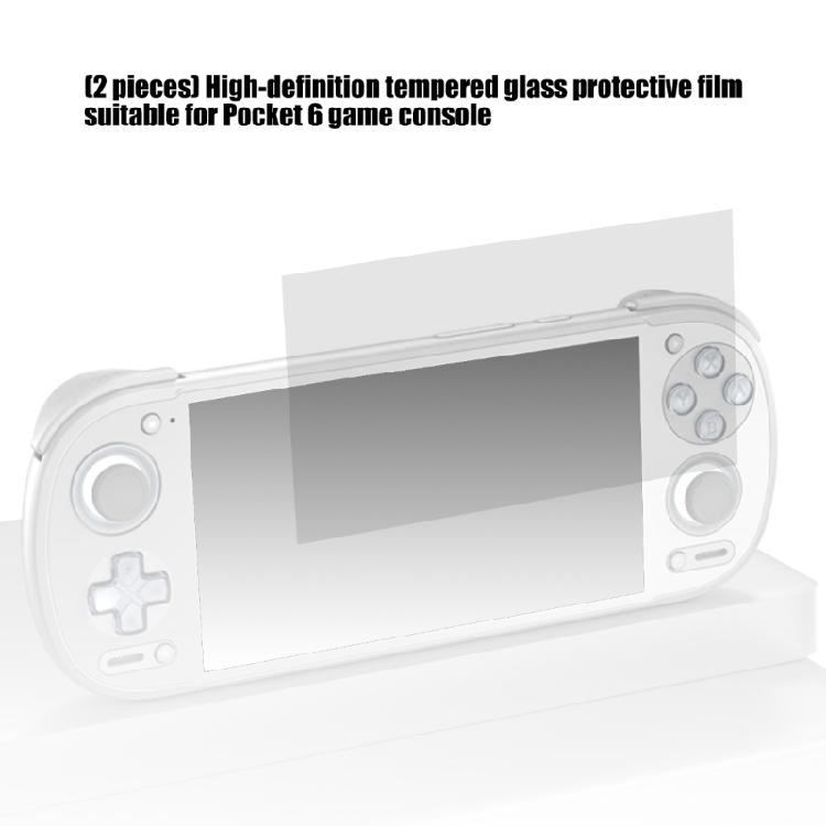 2pcs Easy Installation Screen Protector Scratchproof Full Screen Film for 6 Console Tempered Glass Film