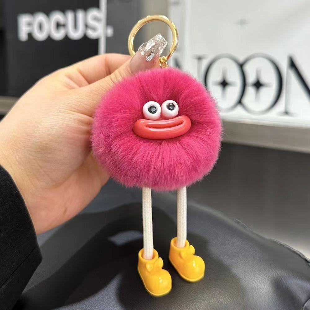 Niedliche Plüschtiere mit großen Augen Schlüsselanhänger Cartoon Brikett Schlüsselanhänger Brikett Auto Schlüsselanhänger Anhänger Koreanischer Plüsch Schulranzen Anhänger