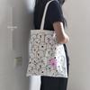 Korejská umělecká plátěná taška - Všestranná, svěží, velkokapacitní taška přes rameno pro studenty