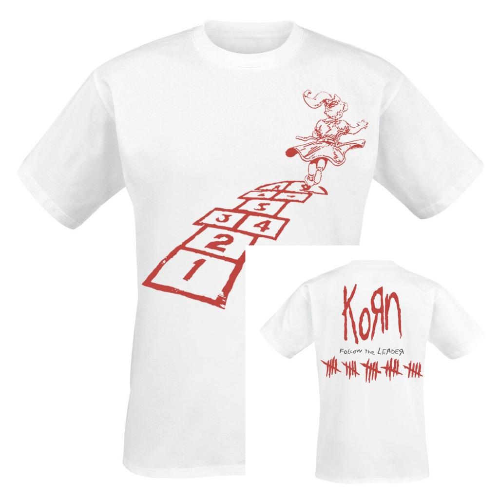 New Korn Graphic Cotton Band Shirt Unisex Summer Short Sleeve Fashion Brand Tee Luxury Casual Vintage