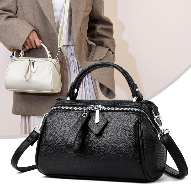 Temperament Retro Bag Women's New Trendy Large-capacity Versatile Shoulder Underarm Bag Soft Leather Portable Messenger Bag