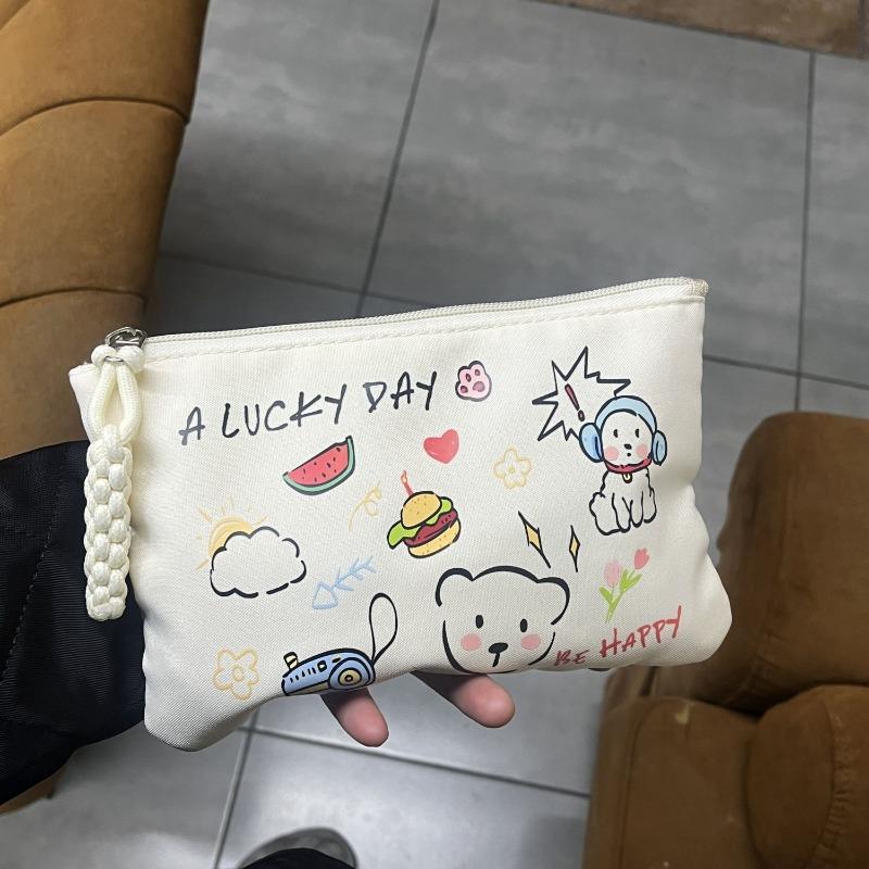 

Casual Travel Daily Outfit: Breathable Polyester Cotton Digital Pattern Neutral Multi-functional ID Bag Inner Lining Polyester бежевий