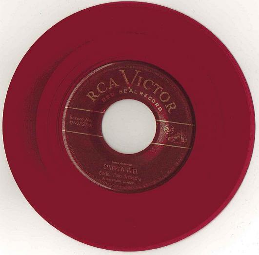 

7inch Record BOSTON POPS ORCHESTRA - Chicken Reel 490527 RCA VICTOR RED 1949 US Jazz Used