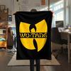 1PC Wu-Tang Clan Print Flannel Blanket, High quality All Seasons, Home Decor, Warmth and Comfort, Perfect for Christmas Gifts