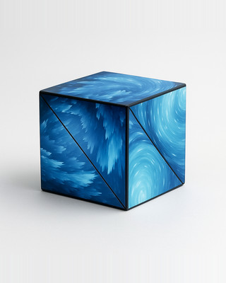 New 3D Changeable Magnetic Magic Cube Kids Deformation Geometric Cube Toys Adults Stress Relief Educational Toys For Children