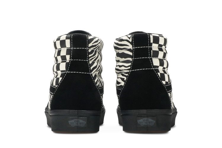 Men's Sneakers Vans Sk8-Hi ComfyCush 'Mixed Media - Black Checker'