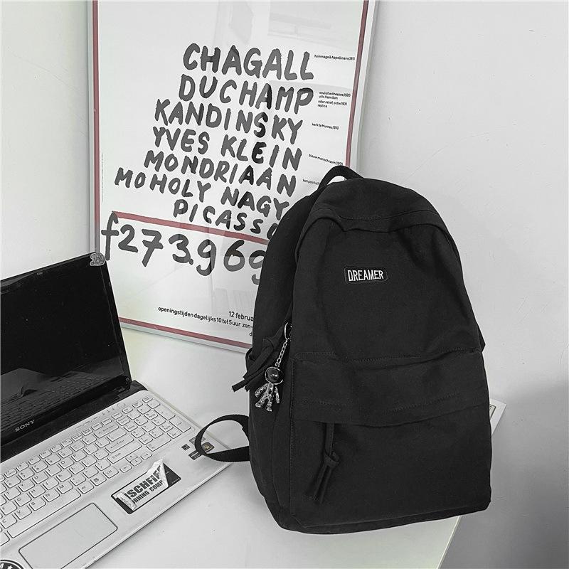 Men's Student Canvas Backpack - Japanese Style, Large Capacity, Ideal for College, High School, Travel